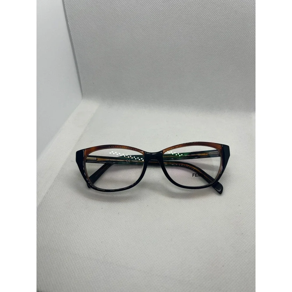 Fendi F1002 001 Tortoise Black Cat‎ Eye Optical Glasses Frames Italy 135mm
